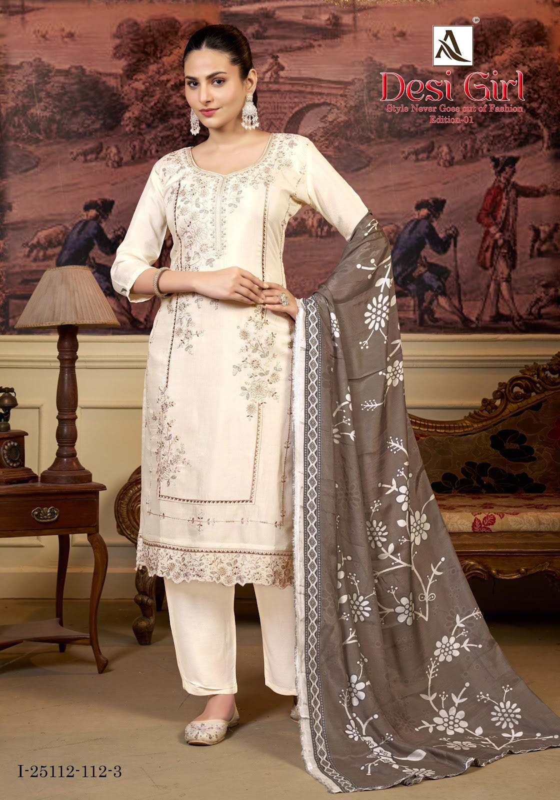 Desi Girl Alok Viscose Muslin Karachi Salwar Suits Exporter Ahmedabad