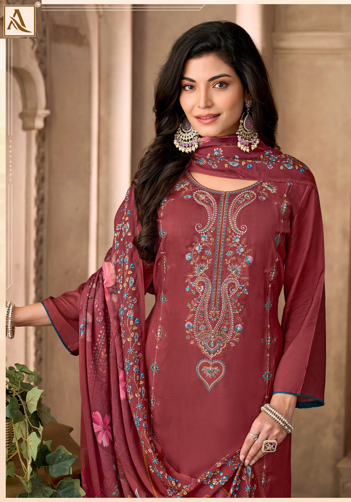 Desi Girl Edition 5 Alok Viscose Maslin Karachi Salwar Suits Exporter