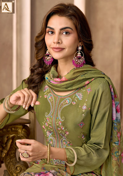 Desi Girl Edition 5 Alok Viscose Maslin Karachi Salwar Suits Exporter