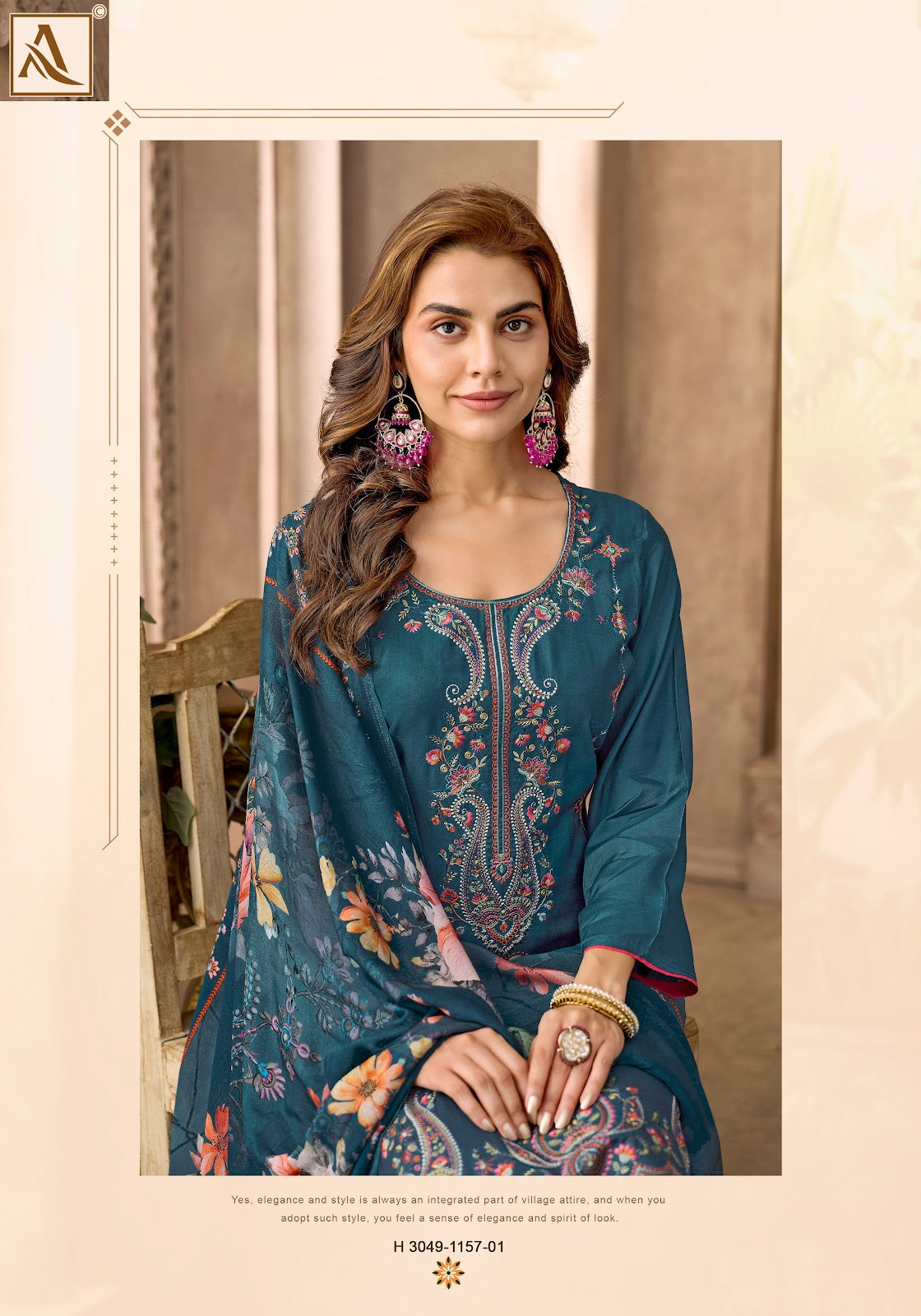 Desi Girl Edition 5 Alok Viscose Maslin Karachi Salwar Suits Exporter