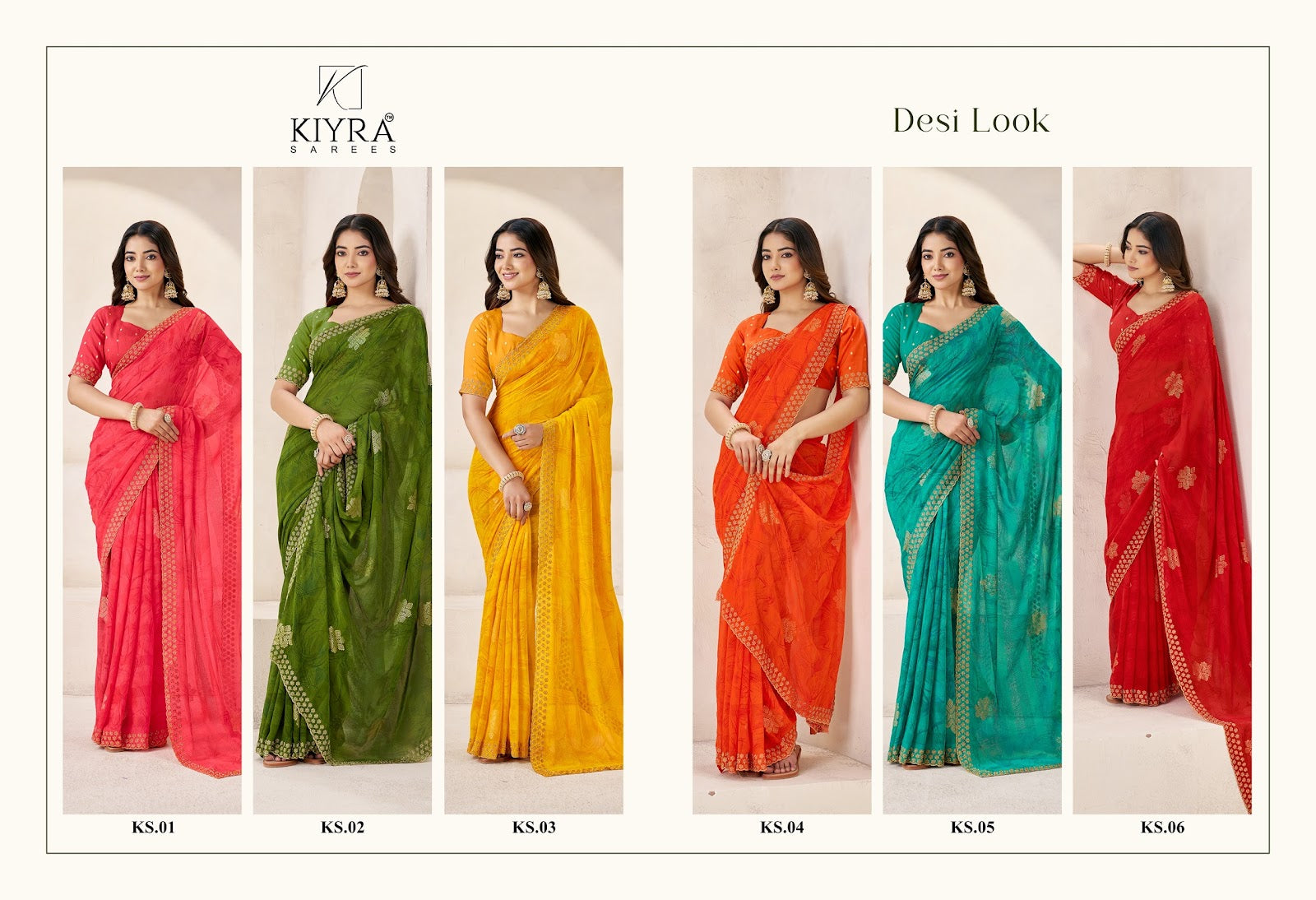 Desi Look Kiyra Georgette Sarees Supplier India