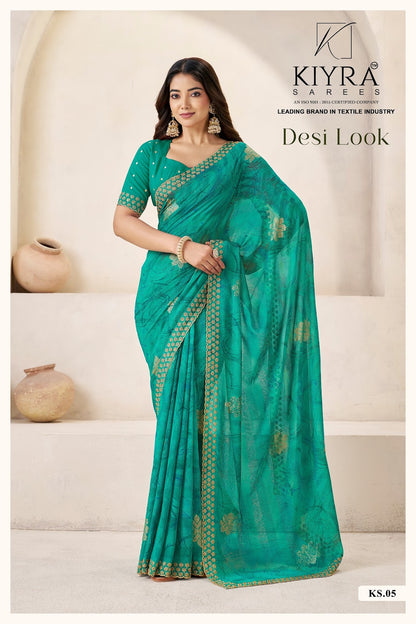 Desi Look Kiyra Georgette Sarees Supplier India