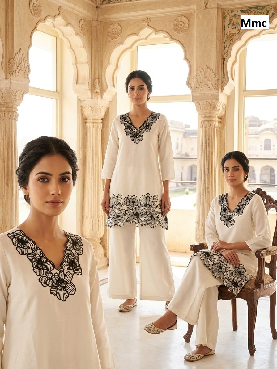 Desi Look Mmc Chanderi Co Ord Set Wholesaler Ahmedabad