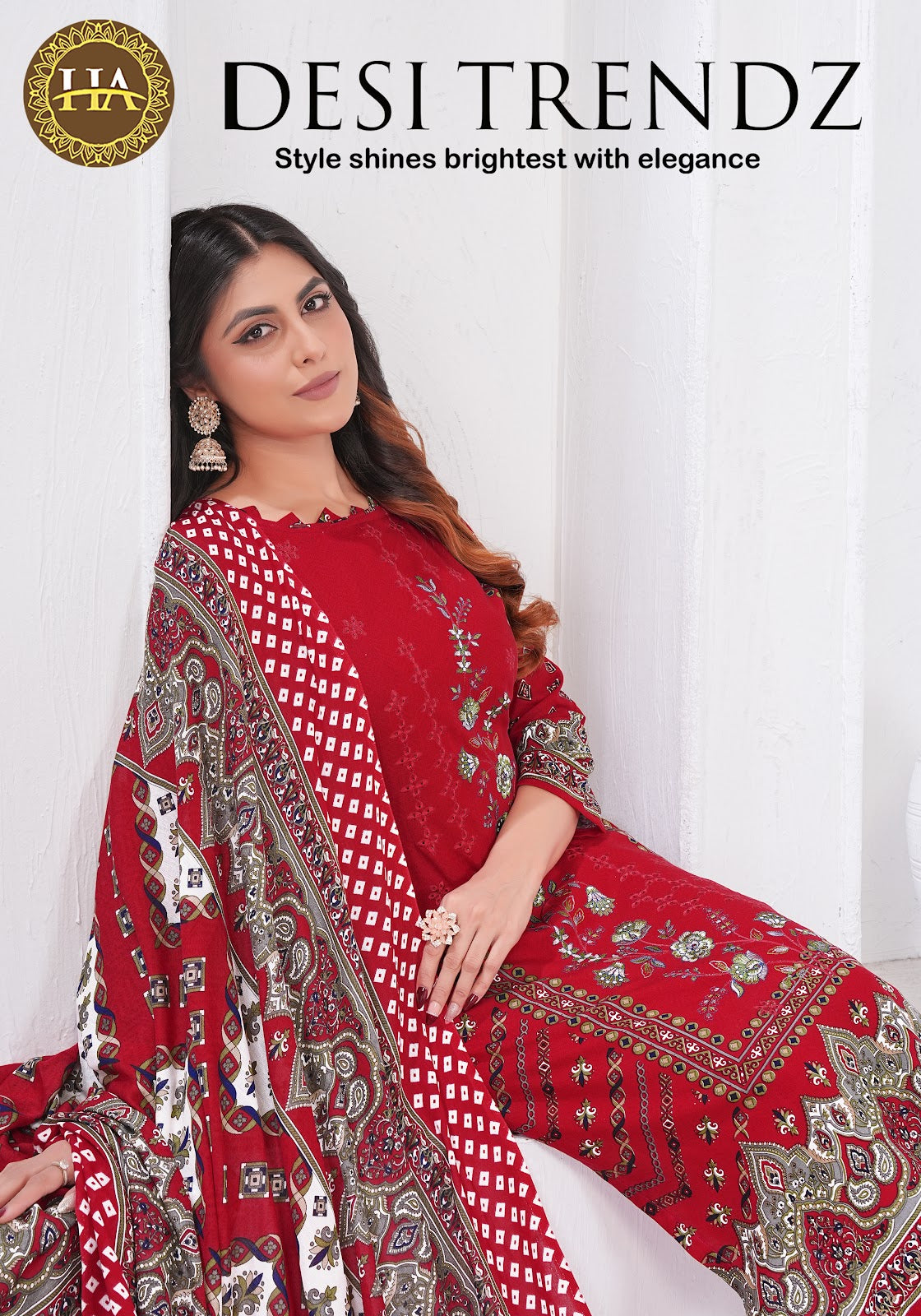 Desi Trendz Harshit Fashion Viscose Reyon Karachi Salwar Suits Manufacturer India