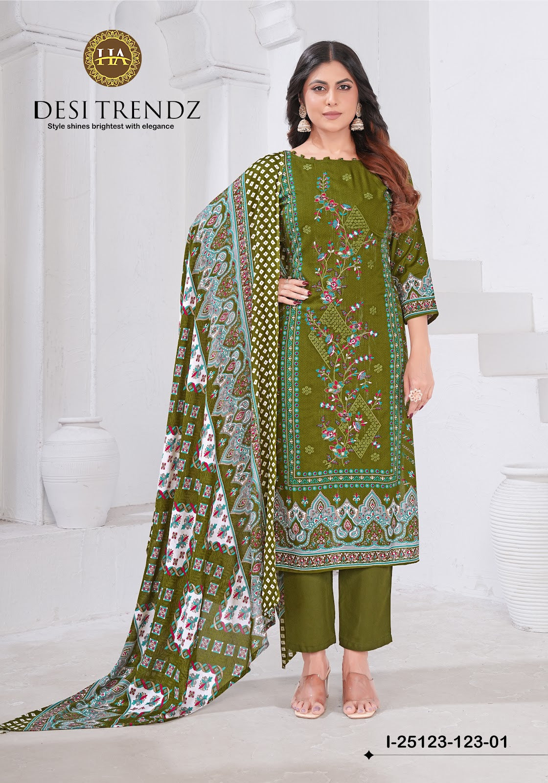 Desi Trendz Harshit Fashion Viscose Reyon Karachi Salwar Suits Manufacturer India
