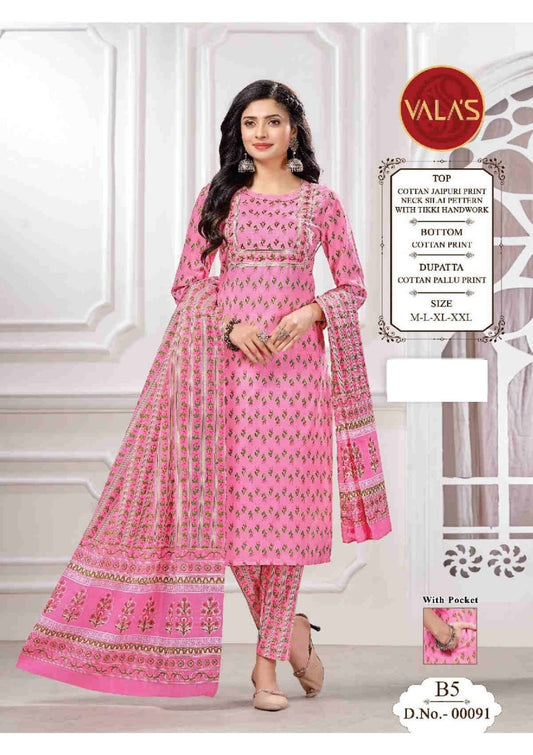 Design-10 Valas Cotton Readymade Pant Style Suits Manufacturer