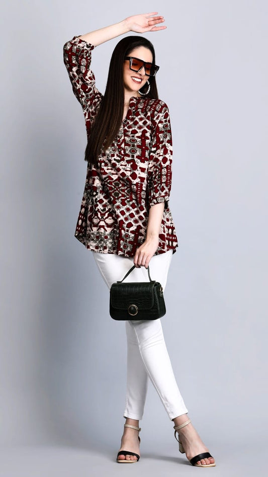 Design-11 Shukrana Rayon Stylish Tops