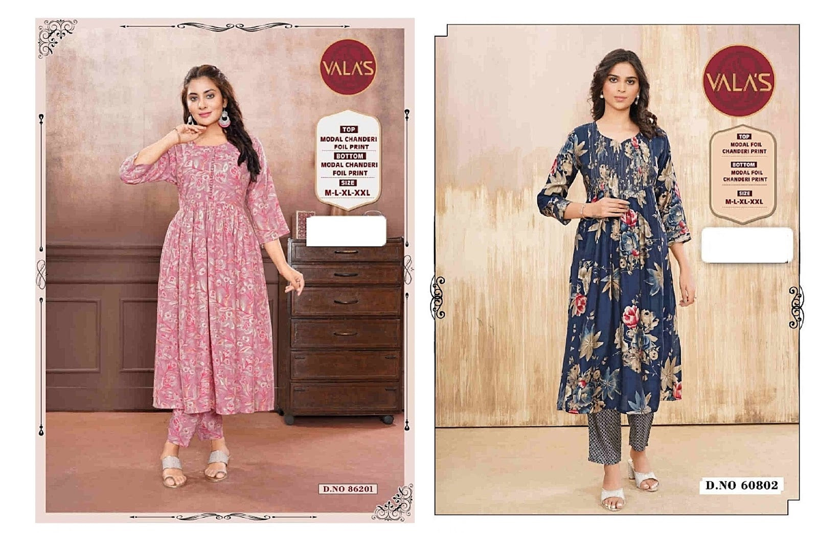 Design-8 Valas Modal Chanderi Kurti Pant Set Supplier