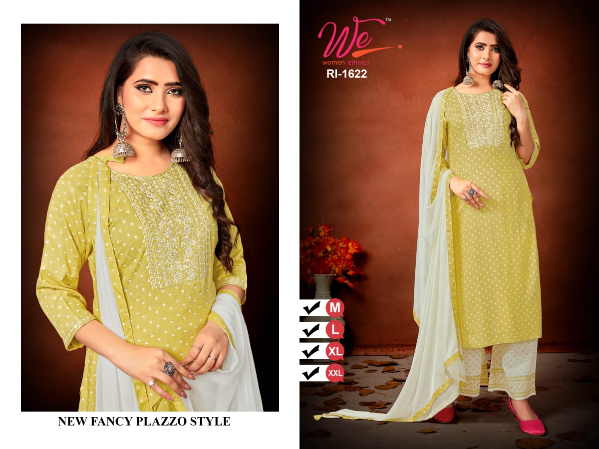 Design2805 Women Ethnics Reyon Readymade Plazzo Style Suits Exporter India