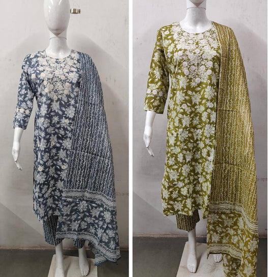 Design61 Ladli Cotton Cambric Readymade Pant Style Suits Manufacturer Ahmedabad