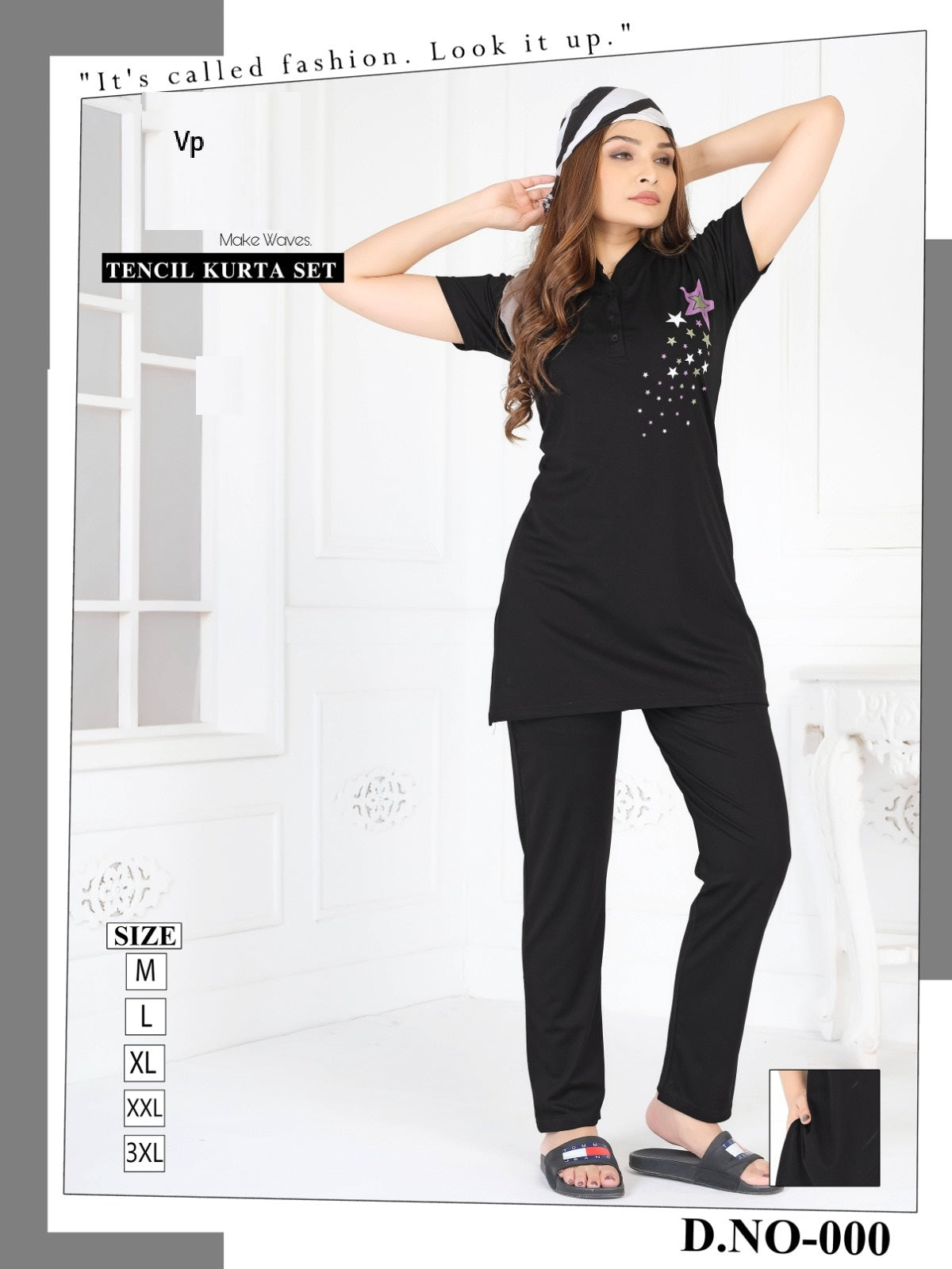 Design 000 Plain Vp Tencil Kurta Night Suits Wholesaler