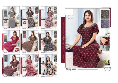 Design 01-10 Ggl Alpine Night Gowns Supplier Gujarat