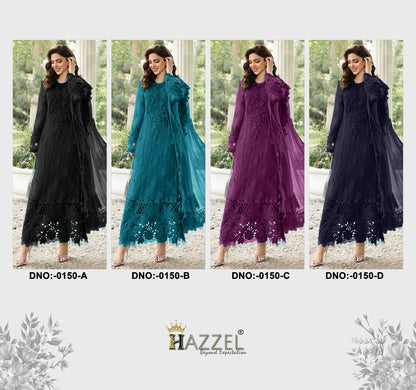 Design 0150 Hazzel Georgette Pakistani Salwar Suits Wholesaler India