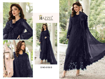 Design 0150 Hazzel Georgette Pakistani Salwar Suits Wholesaler India