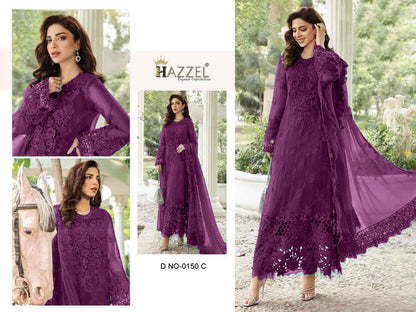Design 0150 Hazzel Georgette Pakistani Salwar Suits Wholesaler India