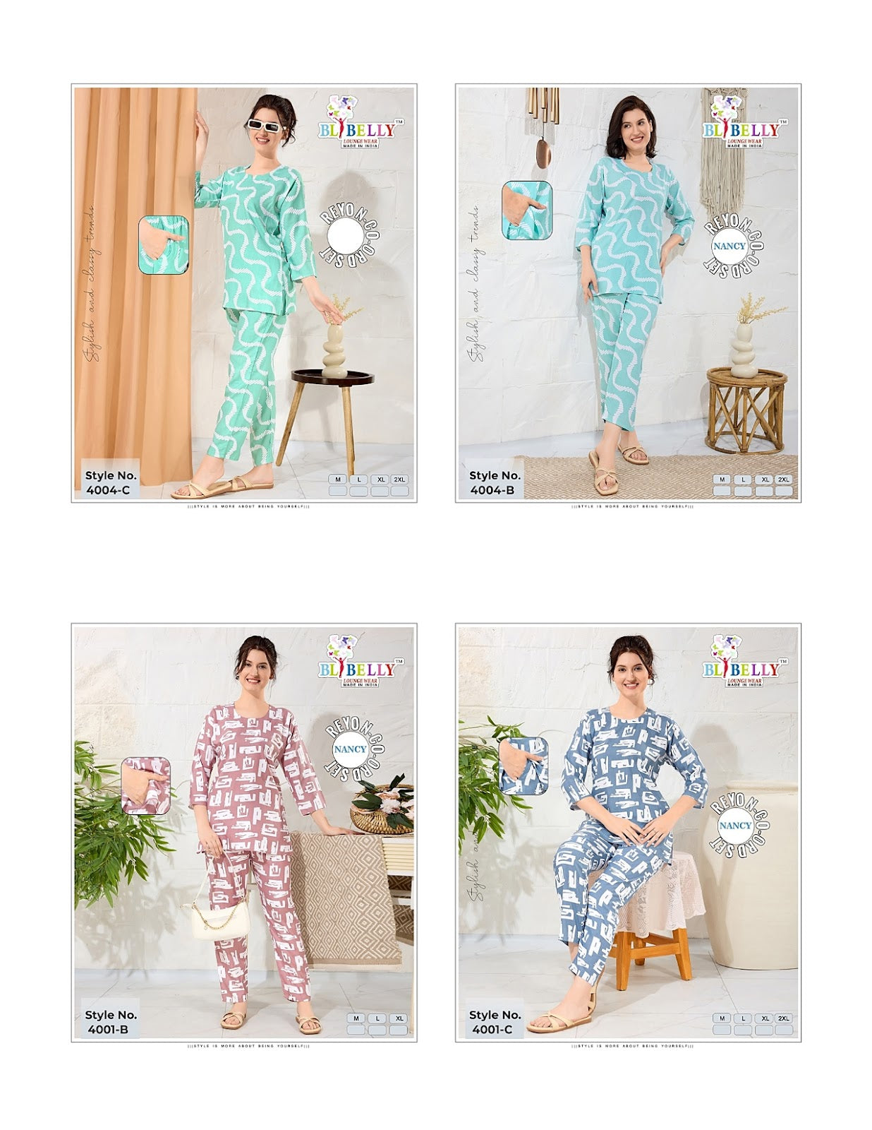 Design 020625 Belly Reyon Co Ord Set Exporter Ahmedabad