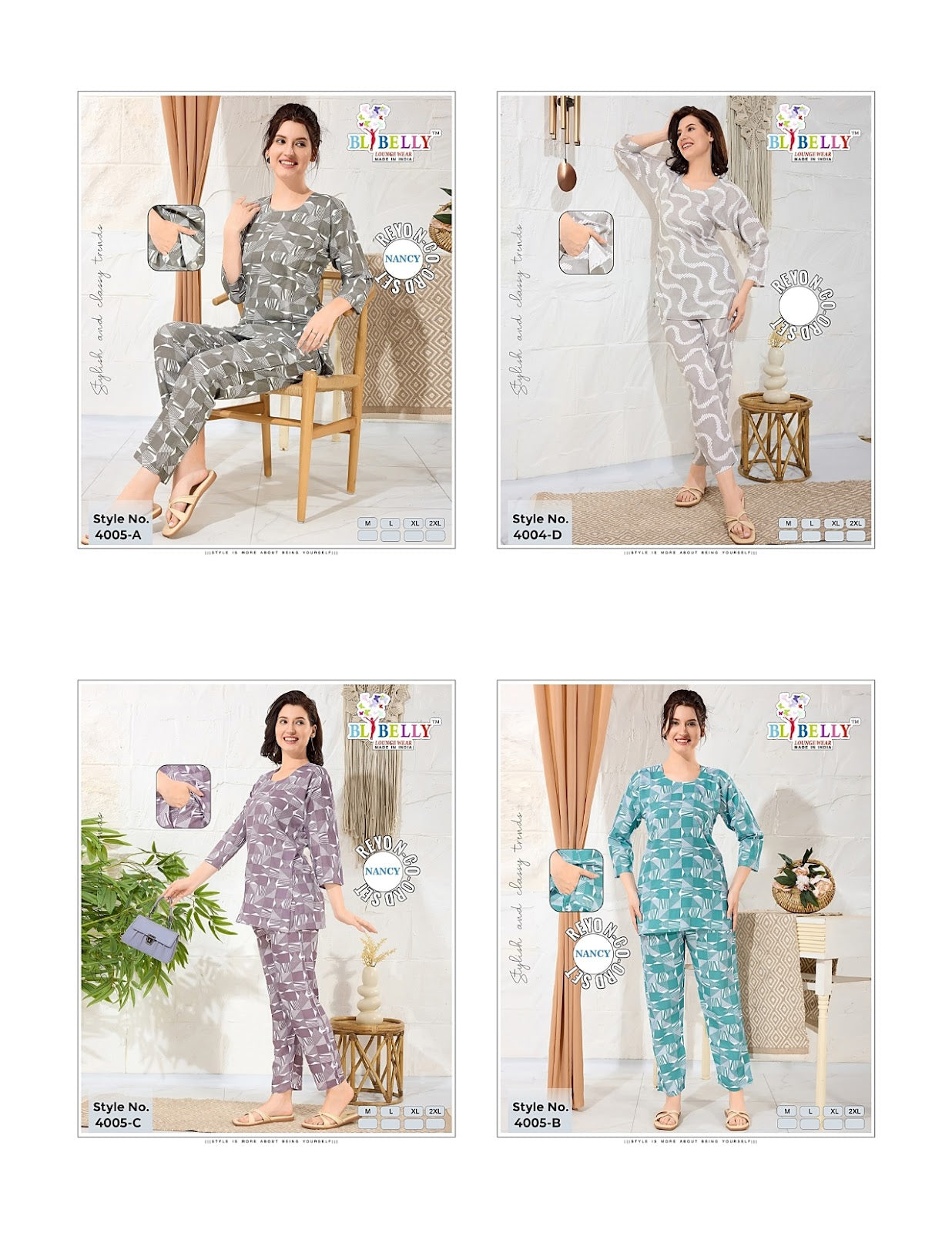 Design 020625 Belly Reyon Co Ord Set Exporter Ahmedabad