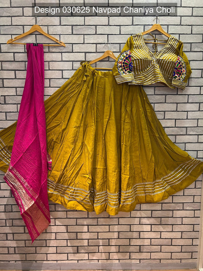 Design 030625 Navpad Roman Silk Chaniya Choli Exporter Ahmedabad