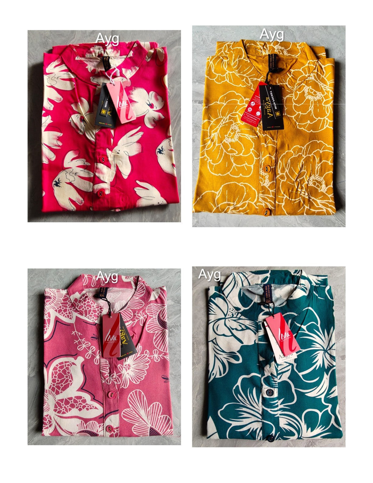 Design 031125 Ayg Liva Rayon Kurtis Supplier India