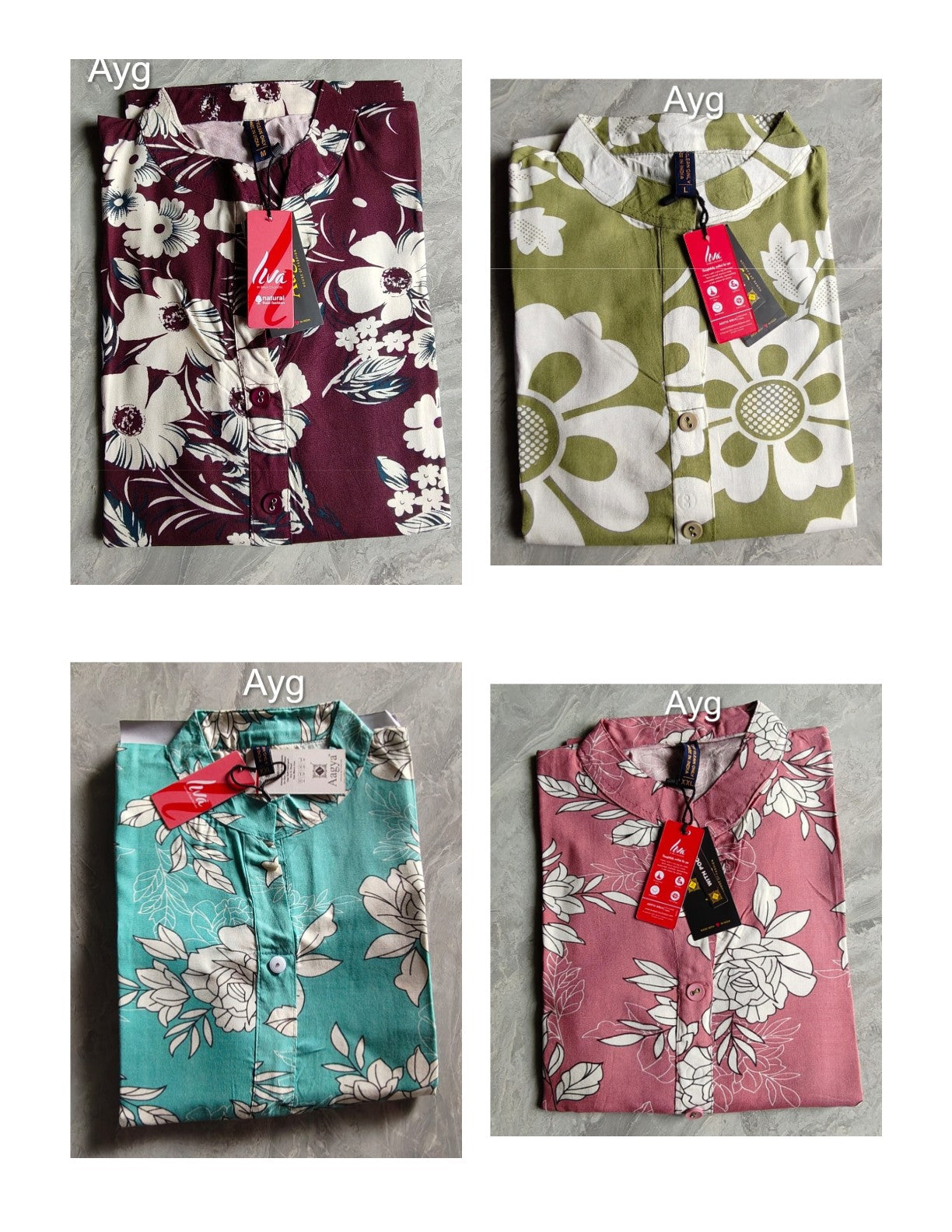 Design 031125 Ayg Liva Rayon Kurtis Supplier India