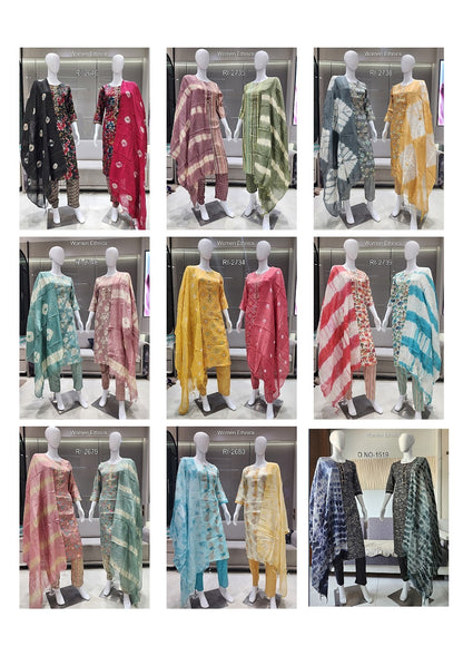 Design 040525 Women Ethnics Readymade Pant Style Suits Exporter India