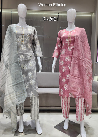 Design 040525 Women Ethnics Readymade Pant Style Suits Exporter India