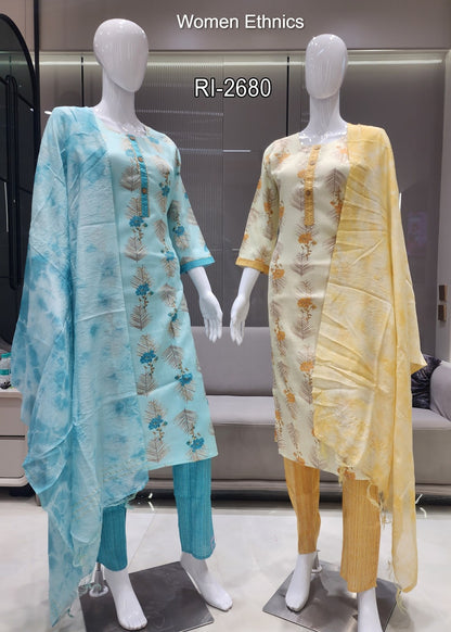 Design 040525 Women Ethnics Readymade Pant Style Suits Exporter India