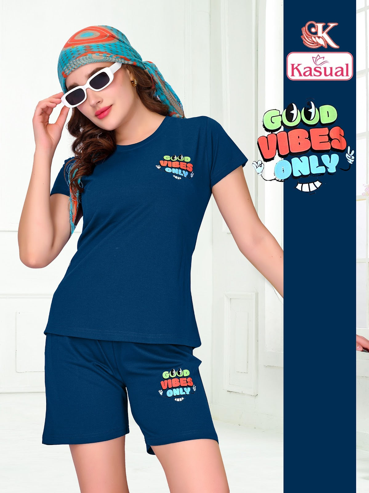 Design 042625 Kasual Imported Shorts Night Suits Exporter