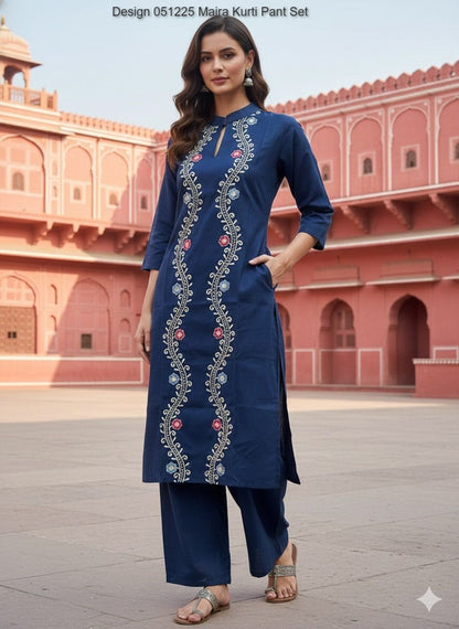 Design 051225 Maira Vatican Kurti Pant Set Exporter India