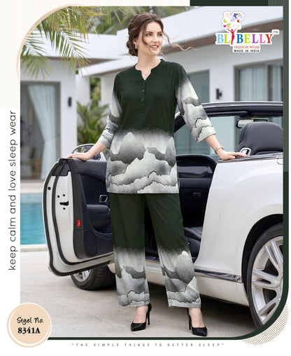 Design 060626 Belly Rayon 24Kg Co Ord Set Supplier