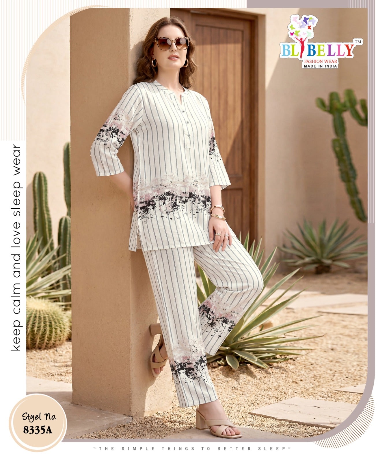 Design 060626 Belly Rayon 24Kg Co Ord Set Supplier