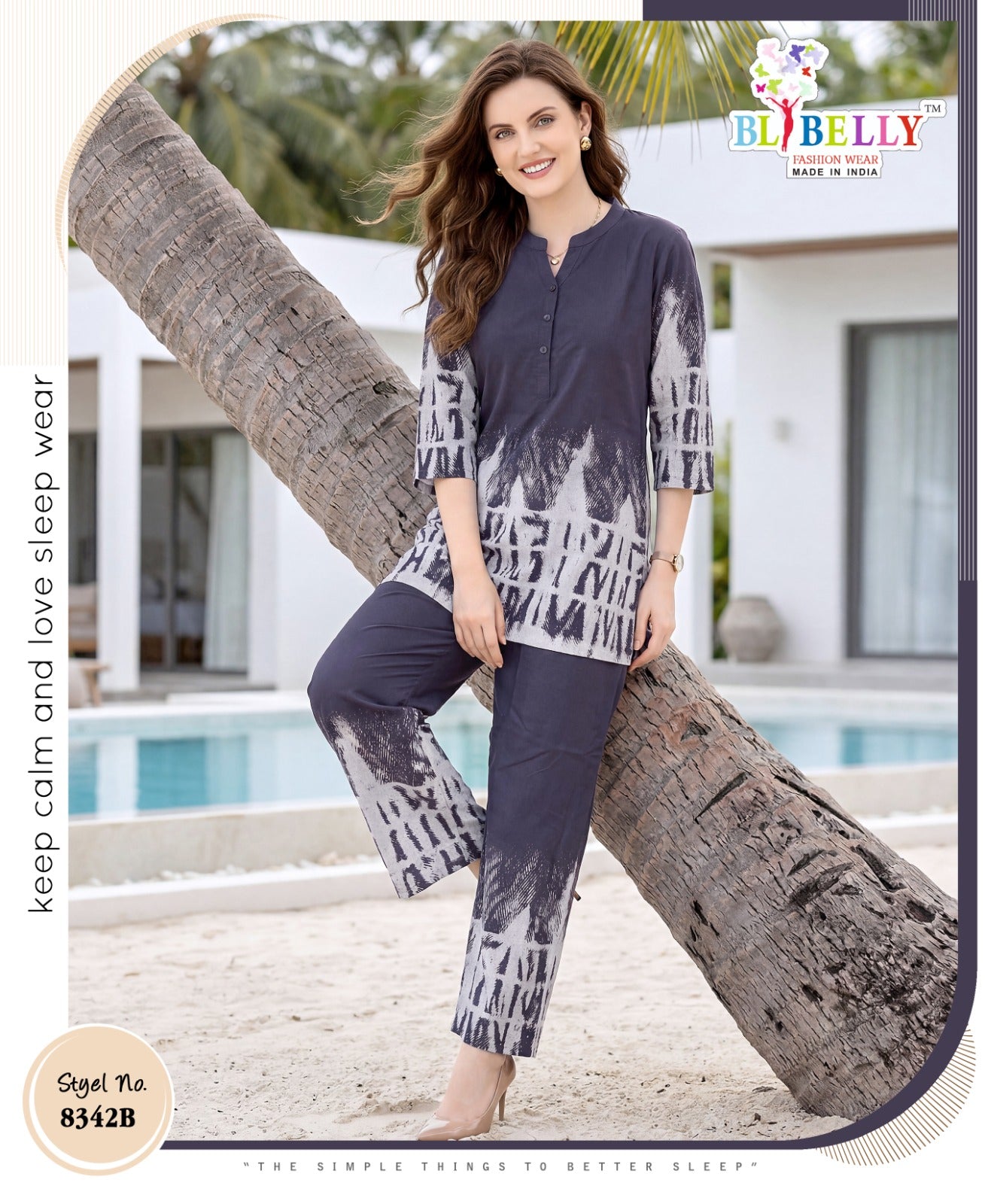 Design 060626 Belly Rayon 24Kg Co Ord Set Supplier