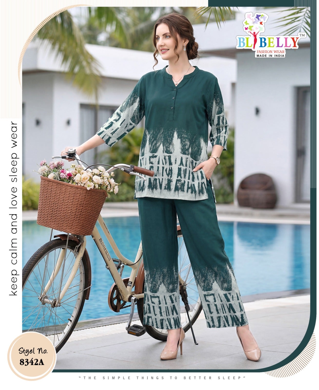 Design 060626 Belly Rayon 24Kg Co Ord Set Supplier