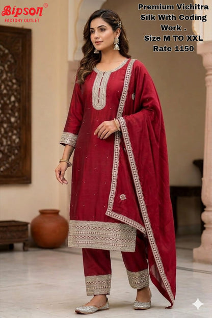 Design 060626 Bipson Prints Viscose Readymade Pant Style Suits Wholesaler Gujarat