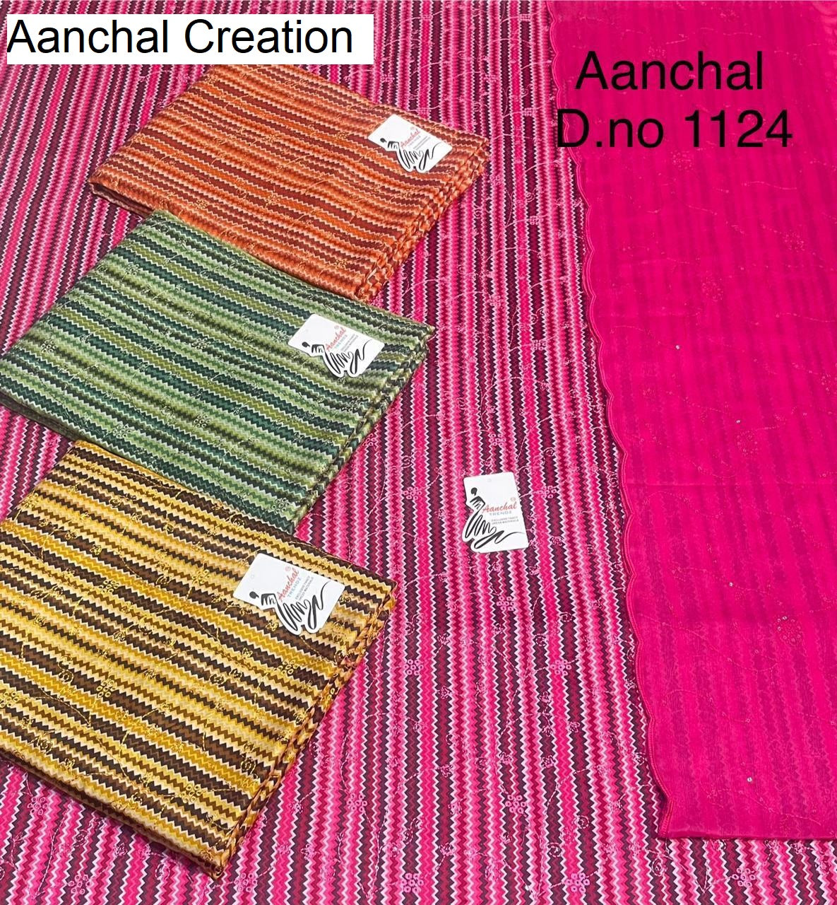 Design 0606 Aanchal Creation Pure Jaam Salwar Suits Wholesale Rate