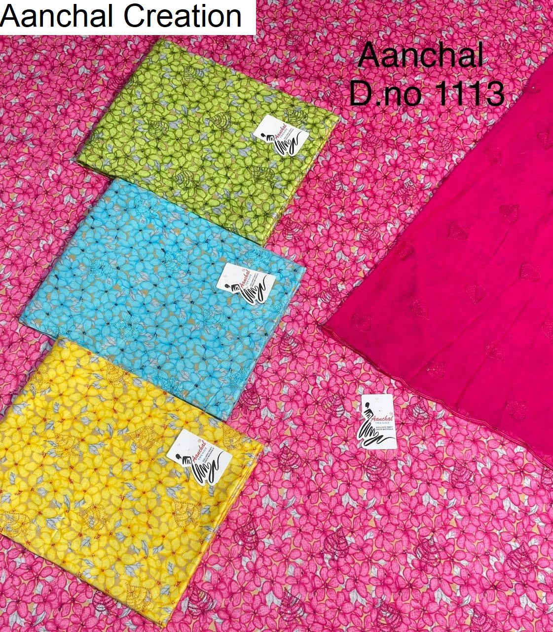 Design 0606 Aanchal Creation Pure Jaam Salwar Suits Wholesale Rate