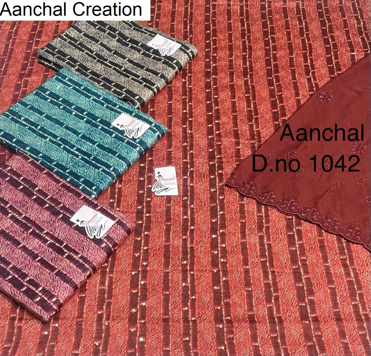 Design 0606 Aanchal Creation Pure Jaam Salwar Suits Wholesale Rate