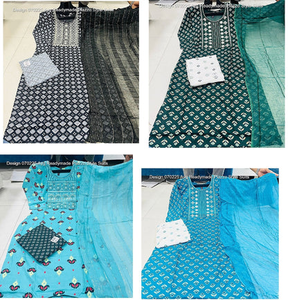 Design 070225 Ayg Rayon Readymade Plazzo Style Suits Supplier India