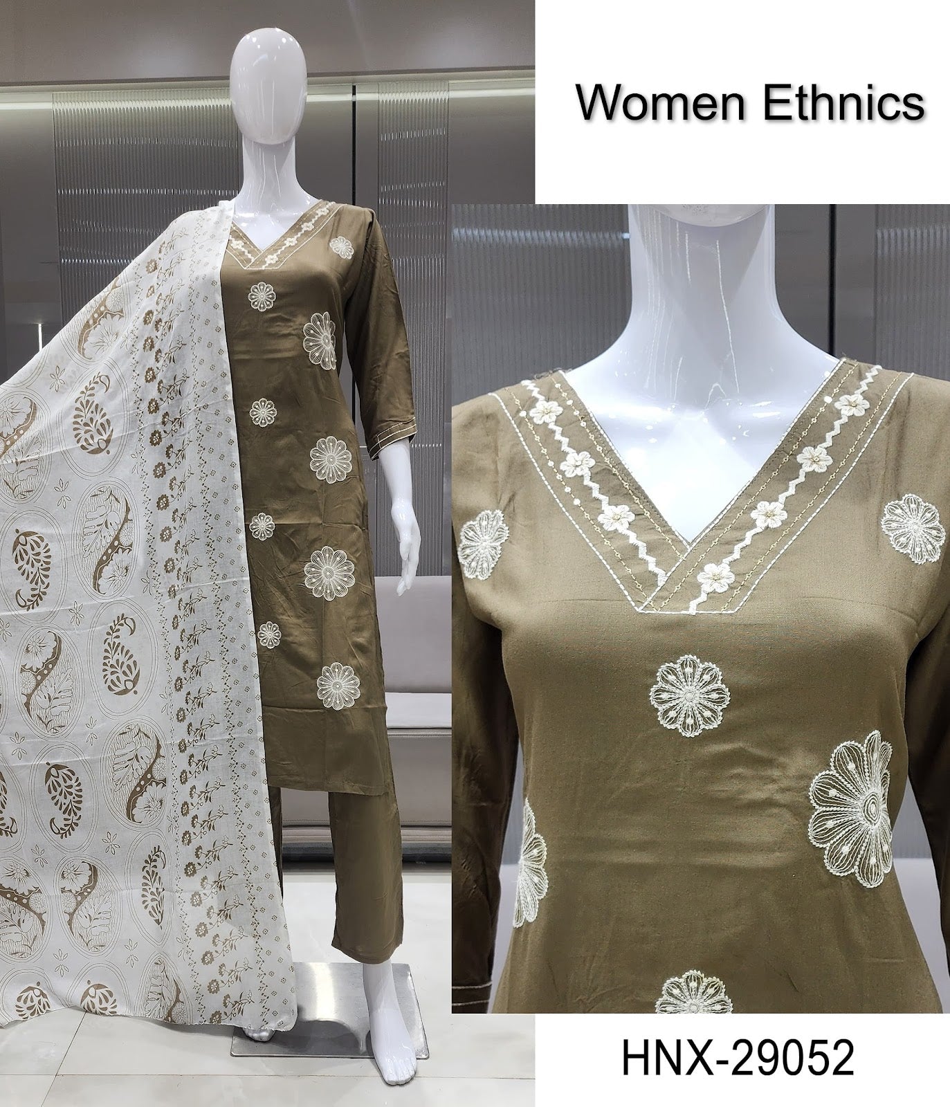Design 0825 Women Ethnics Reyon Readymade Pant Style Suits Exporter Ahmedabad
