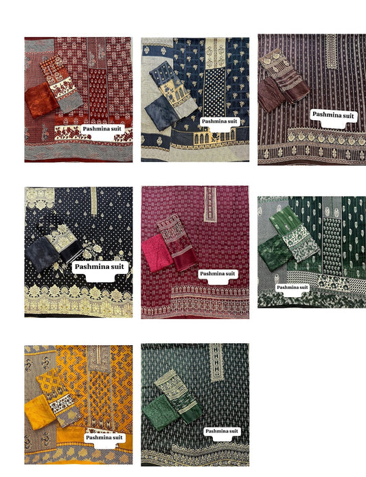 Design 091124 Sal Pashmina Suits Manufacturer