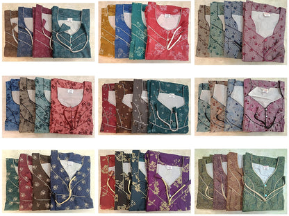 Design 100225 Ruchee Fashion Pv Feeding Night Gown Supplier Gujarat