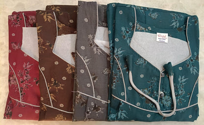 Design 100225 Ruchee Fashion Pv Feeding Night Gown Supplier Gujarat