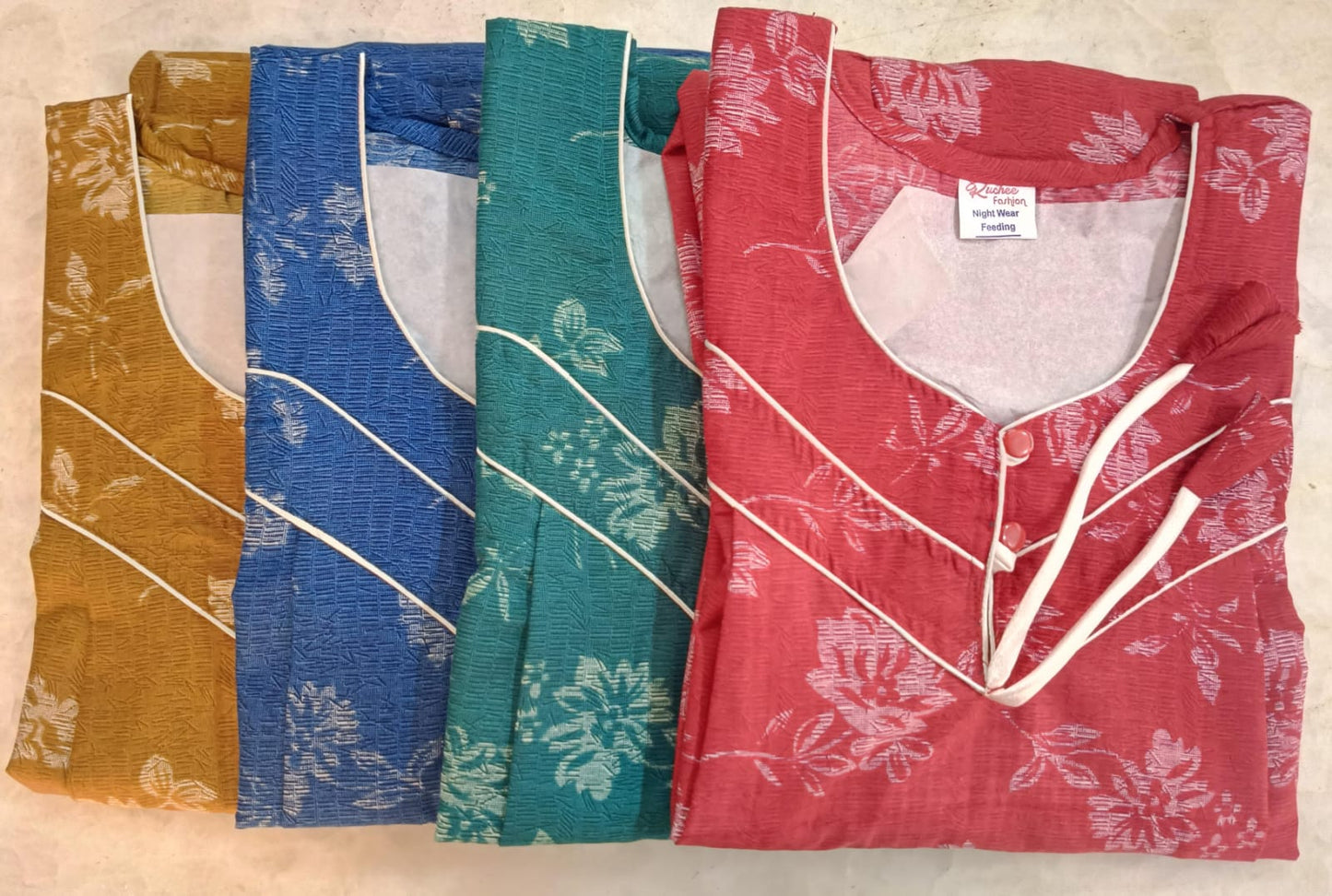 Design 100225 Ruchee Fashion Pv Feeding Night Gown Supplier Gujarat