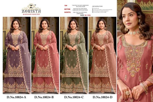 Design 10024 Zorista Silk Pakistani Readymade Suits Manufacturer India