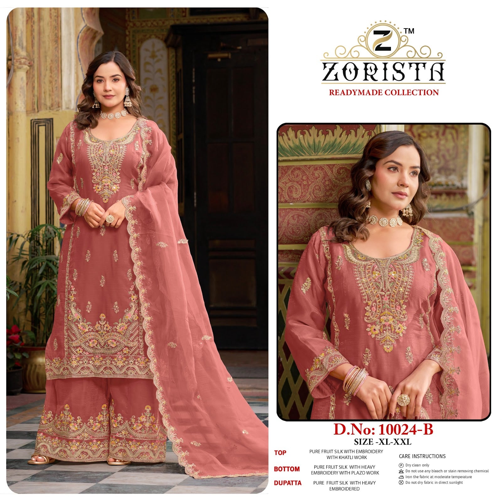 Design 10024 Zorista Silk Pakistani Readymade Suits Manufacturer India