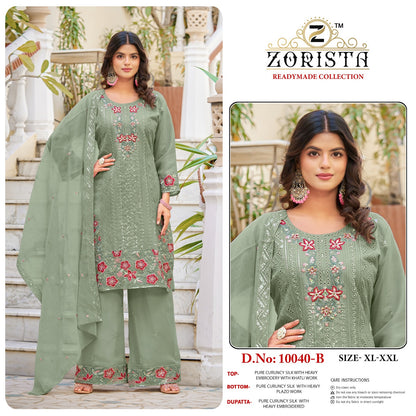 Design 10040 Zorista Crunchy Silk Pakistani Readymade Suits Manufacturer India