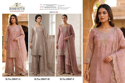 Design 10047 Ghi Zorista Jimmy Choo Pakistani Readymade Suits Manufacturer