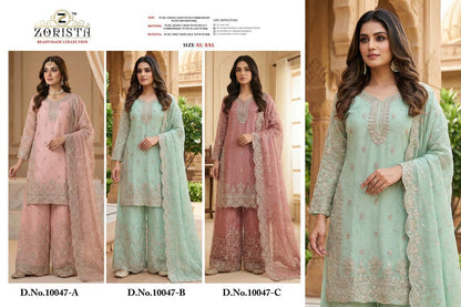 Design 10047 Zorista Jimmy Choo Pakistani Readymade Suits Manufacturer India