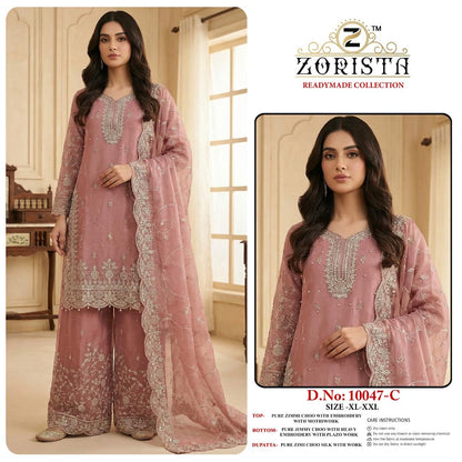 Design 10047 Zorista Jimmy Choo Pakistani Readymade Suits Manufacturer India