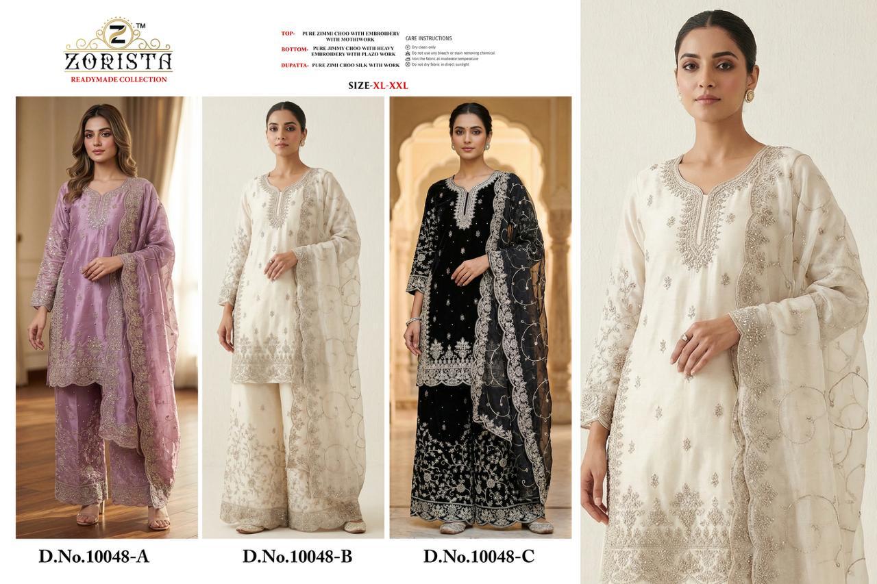Design 10048 Zorista Jimmy Choo Pakistani Readymade Suits Exporter Ahmedabad